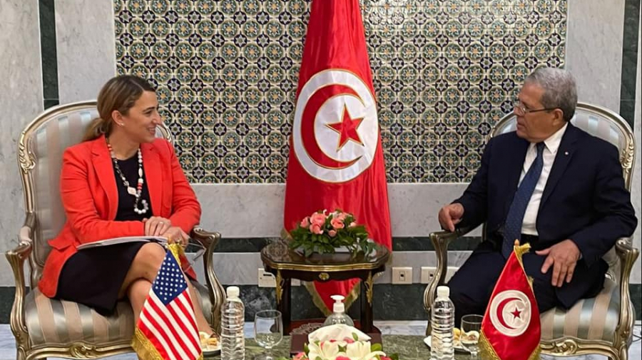 الجرندي خلال لقاء مسؤولة أمريكية: سعيد سيعلن عن خطوات تطمئن شركاء تونس الجرندي خلال لقاء مسؤولة أمريكية: سعيد سيعلن عن خطوات تطمئن شركاء تونس