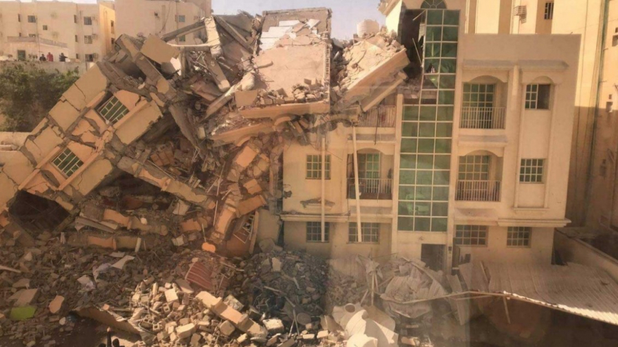 الدوحة: وفاة شخص وإنقاذ 7 آخرين جراء سقوط مبنى سكني الدوحة: وفاة شخص وإنقاذ 7 آخرين جراء سقوط مبنى سكني