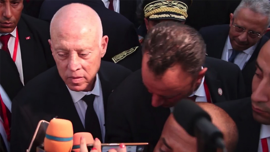 الرئيس قيس سعيّد يصل طبرقة
