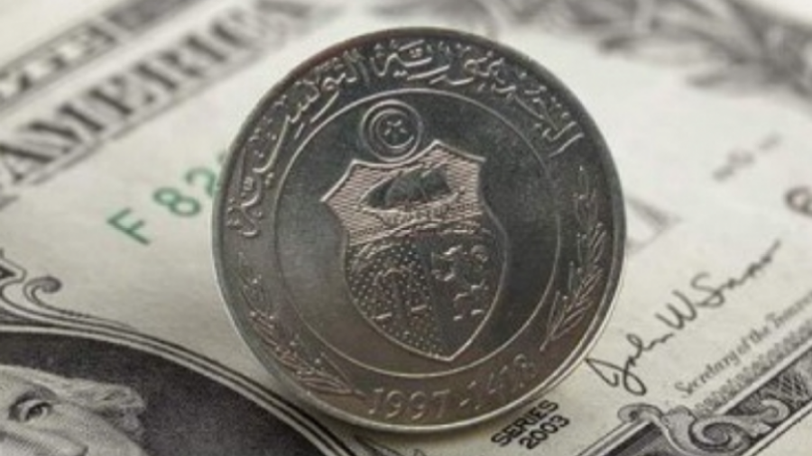 تحسّن سعر صرف الدينار التونسي مقابل الدولار الأمريكي