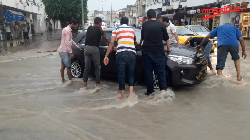 Les rues de Béja inondées par la pluie Béja