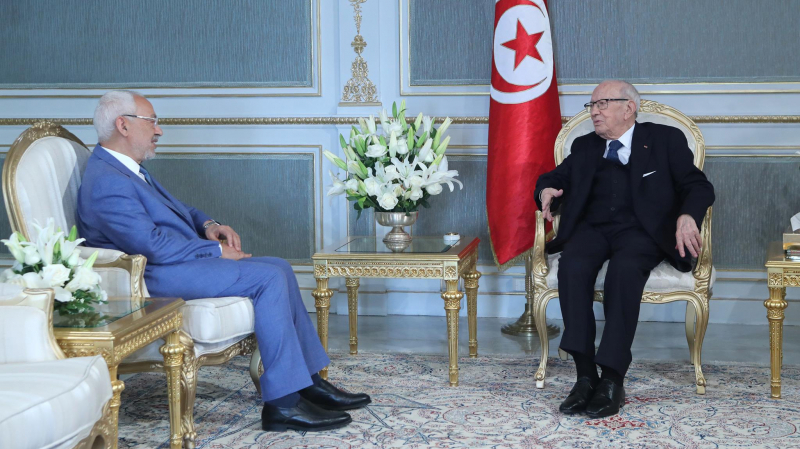 Bhiri : Ghannouchi et Caïd Essebsi optent pour le dialogue Bèji Caid Essebsi et Rached Ghannouchi