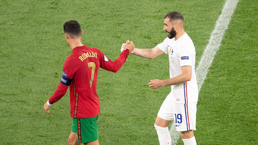 Euro 2020 : Le Portugal accompagne la France en huitièmes benzema-ronaldo