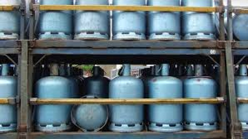 La distribution des bouteilles de gaz à l'arrêt bouteilles de gaz