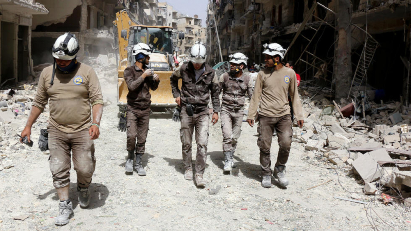 Trump: 4,5 millions de dollars d'aide aux Casques blancs en Syrie Casques blancs