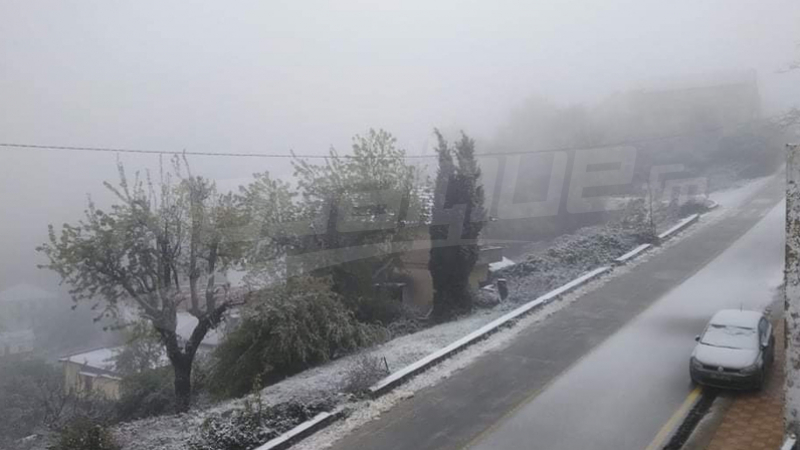 Chute de neige à Ain Drahem et Ghardimaou Chute de neige à Ain Drahem et Ghardimaou