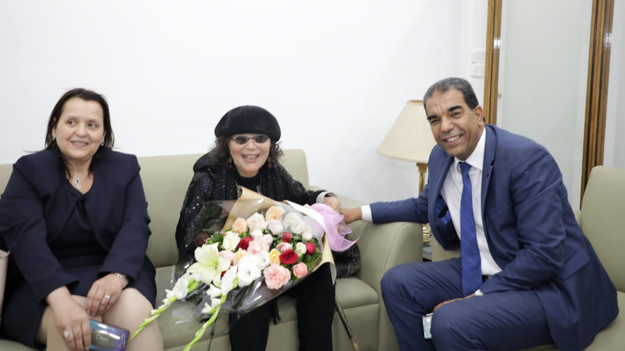 Arrivée de l'actrice tuniso-italienne Claudia Cardianale en Tunisie Claudia Cardinal