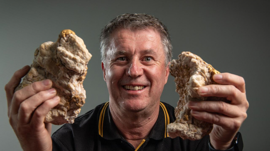 Il découvre une roche renfermant 2,6 kg d’or Darrel Kamp