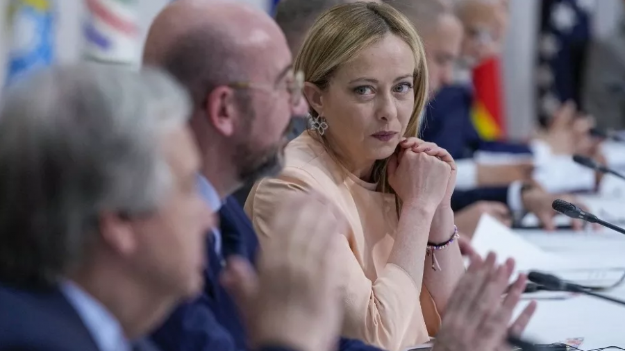  G7: Giorgia Meloni presse le FMI de débloquer une aide à Tunis