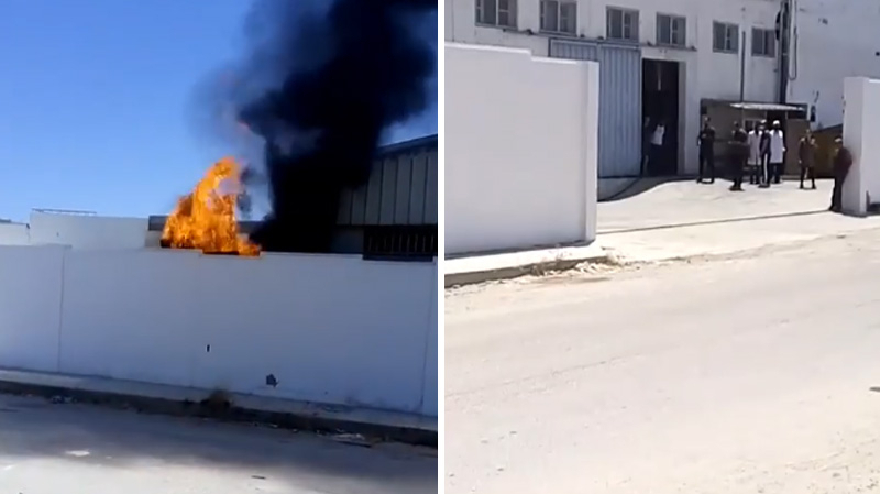 Kasr Hellal: Incendie dans une usine de câbles incendie