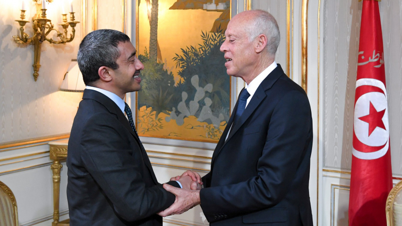 Le président de la République invité à visiter les Emirats Arabes Unis kais saied er le ministre émirati