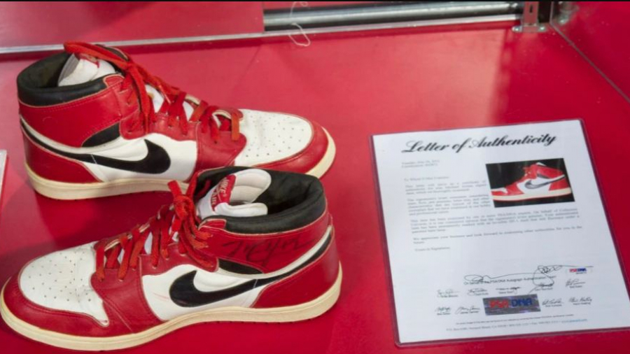 Des baskets de Michael Jordan vendues à 152.500 dollars Michael Jordan