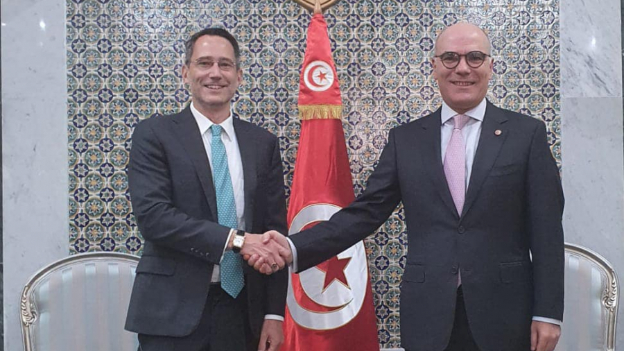 Nabil Ammar s'entretient avec l'ambassadeur des USA