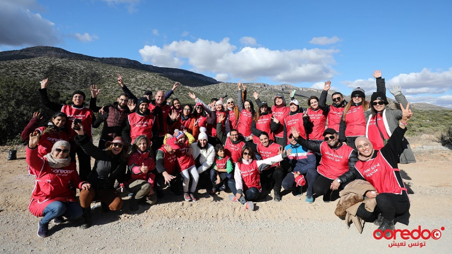Ooredoo: Campagne de reboisement de 70 hectares à Bargou Ooredoo Tunisie