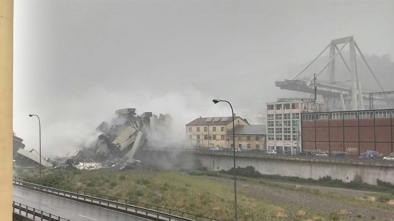 Gênes : l'effondrement d'un pont fait des dizaines de morts