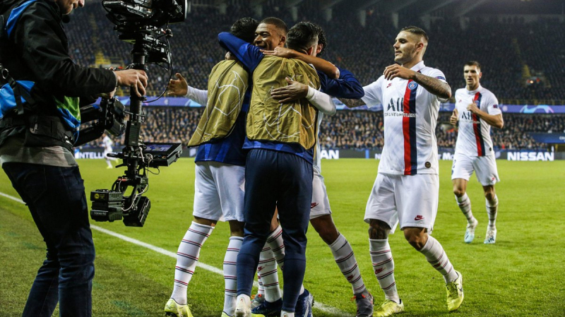 Le PSG écrase Bruges PSG