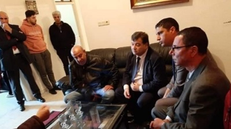 René Trabelsi au domicile d'Adam Boulifa René trabelsi