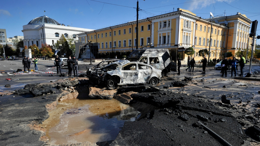Samedi, Kiev visée par ''la plus importante attaque de drones''
