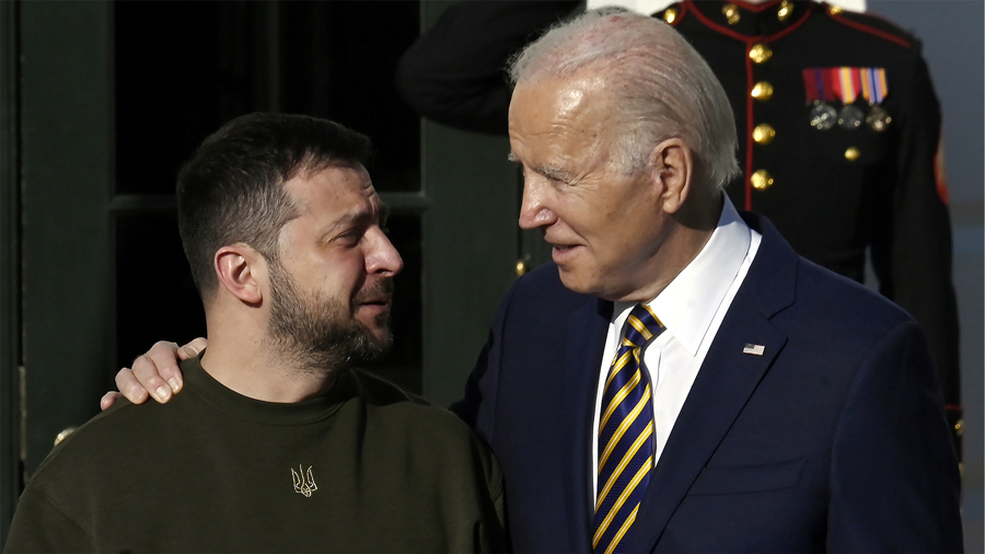 Zelensky, Biden 