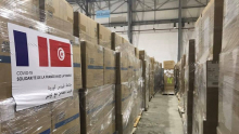 Un don français pour la Tunisie de 40 tonnes de matériel médical