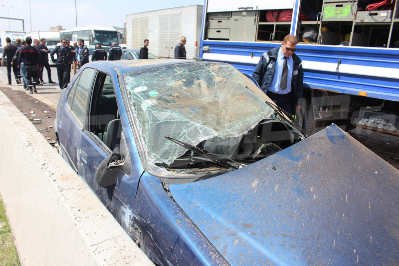 حادث مرور فظيع بالطريق السيارة تونس- الحمامات	