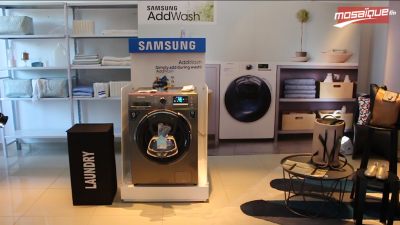 Samsung Tunisie innove avec style et lance son lave-linge Samsung AddWash